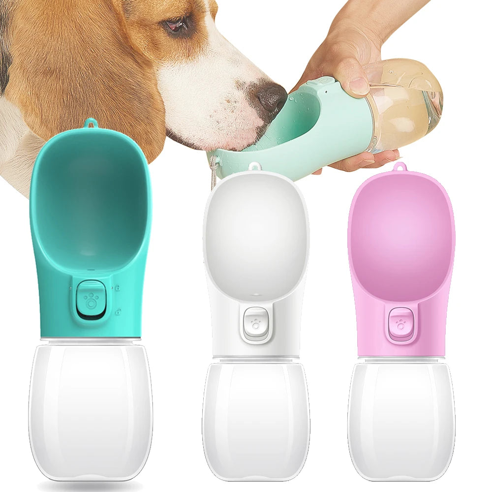 Portable Dog Water Bottle — Leak-Proof Travel Bowl