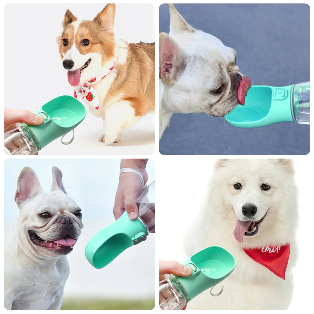 Portable Dog Water Bottle — Leak-Proof Travel Bowl
