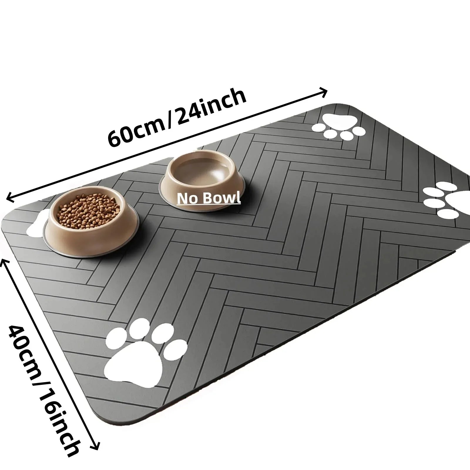 Absorbent Pet Feeding Mat — Non-Slip, Quick-Dry