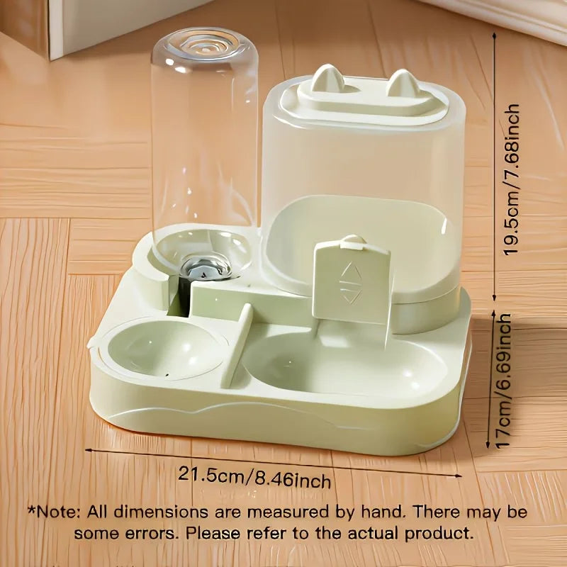 2-in-1 Pet Feeder & Water Dispenser — Gravity Fed