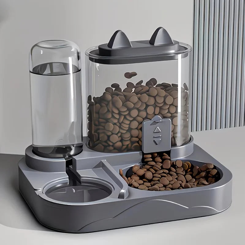 2-in-1 Pet Feeder & Water Dispenser — Gravity Fed