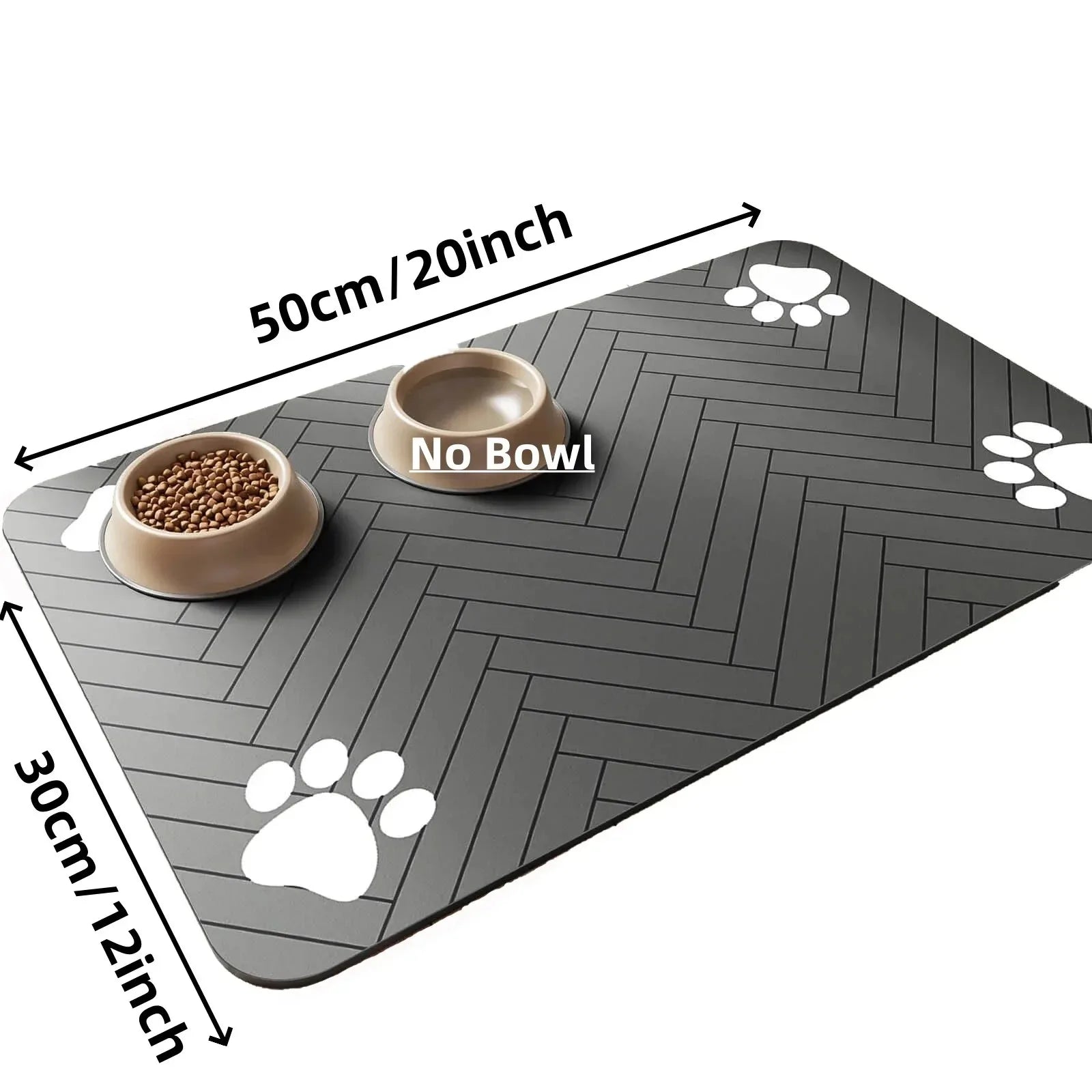 Absorbent Pet Feeding Mat — Non-Slip, Quick-Dry