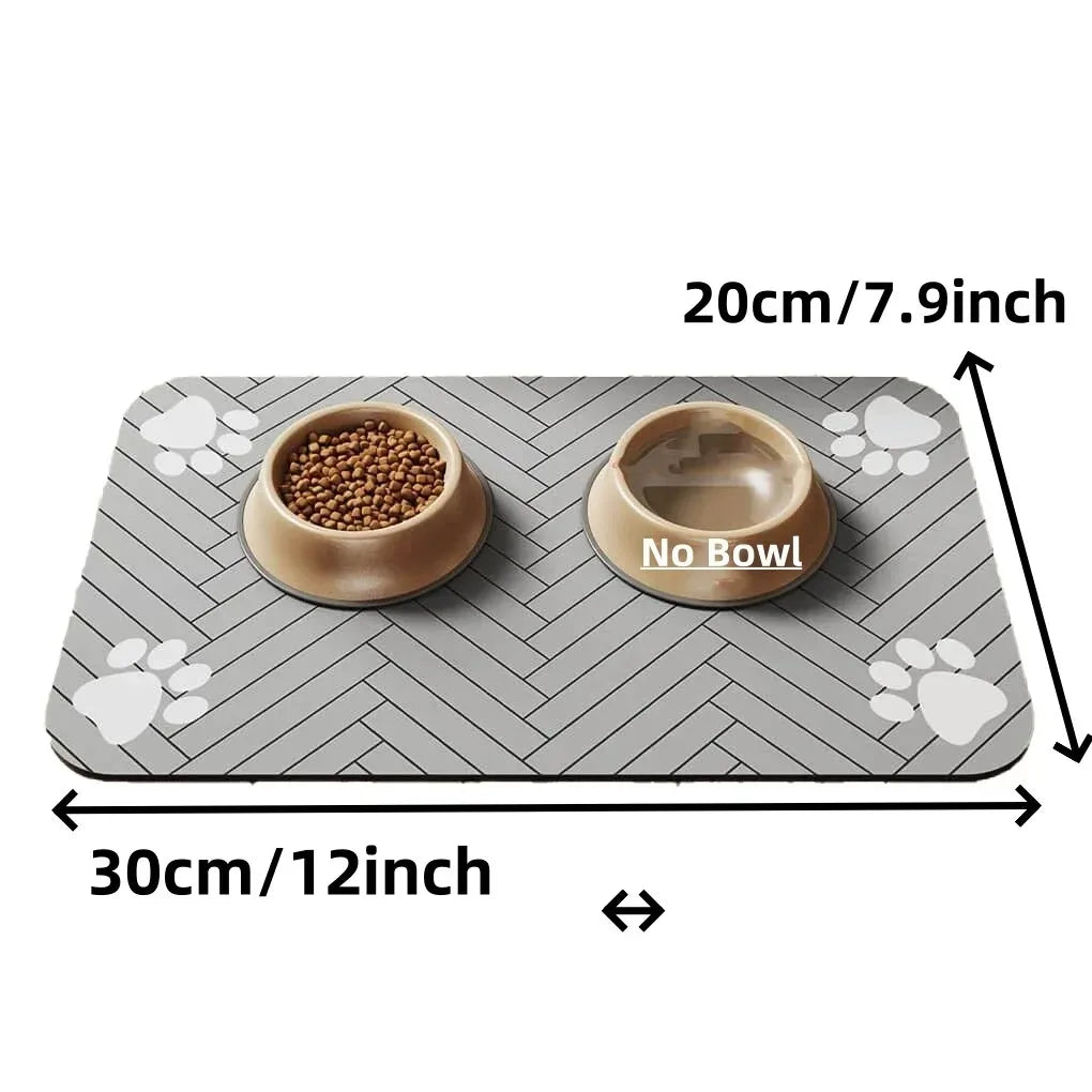 Absorbent Pet Feeding Mat — Non-Slip, Quick-Dry