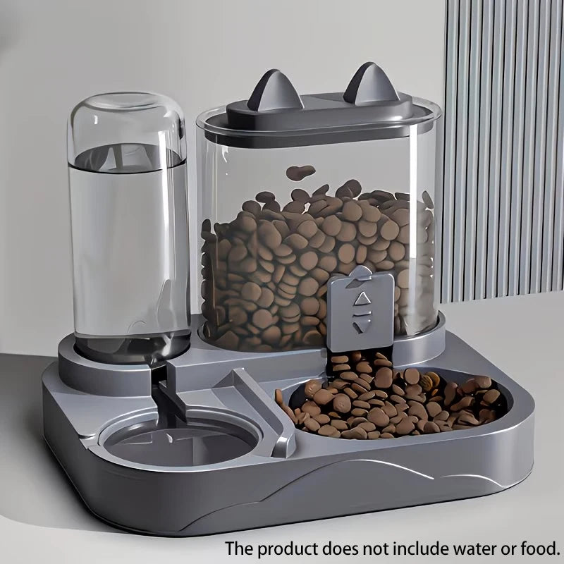2-in-1 Pet Feeder & Water Dispenser — Gravity Fed