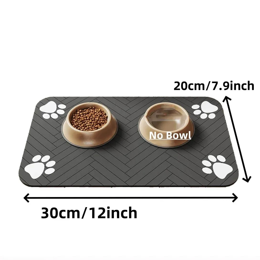 Absorbent Pet Feeding Mat — Non-Slip, Quick-Dry