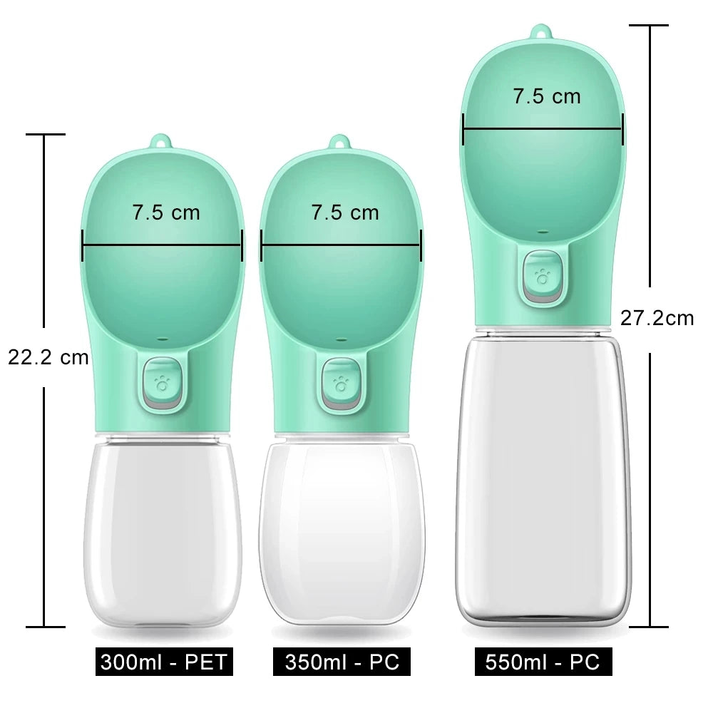 Portable Dog Water Bottle — Leak-Proof Travel Bowl